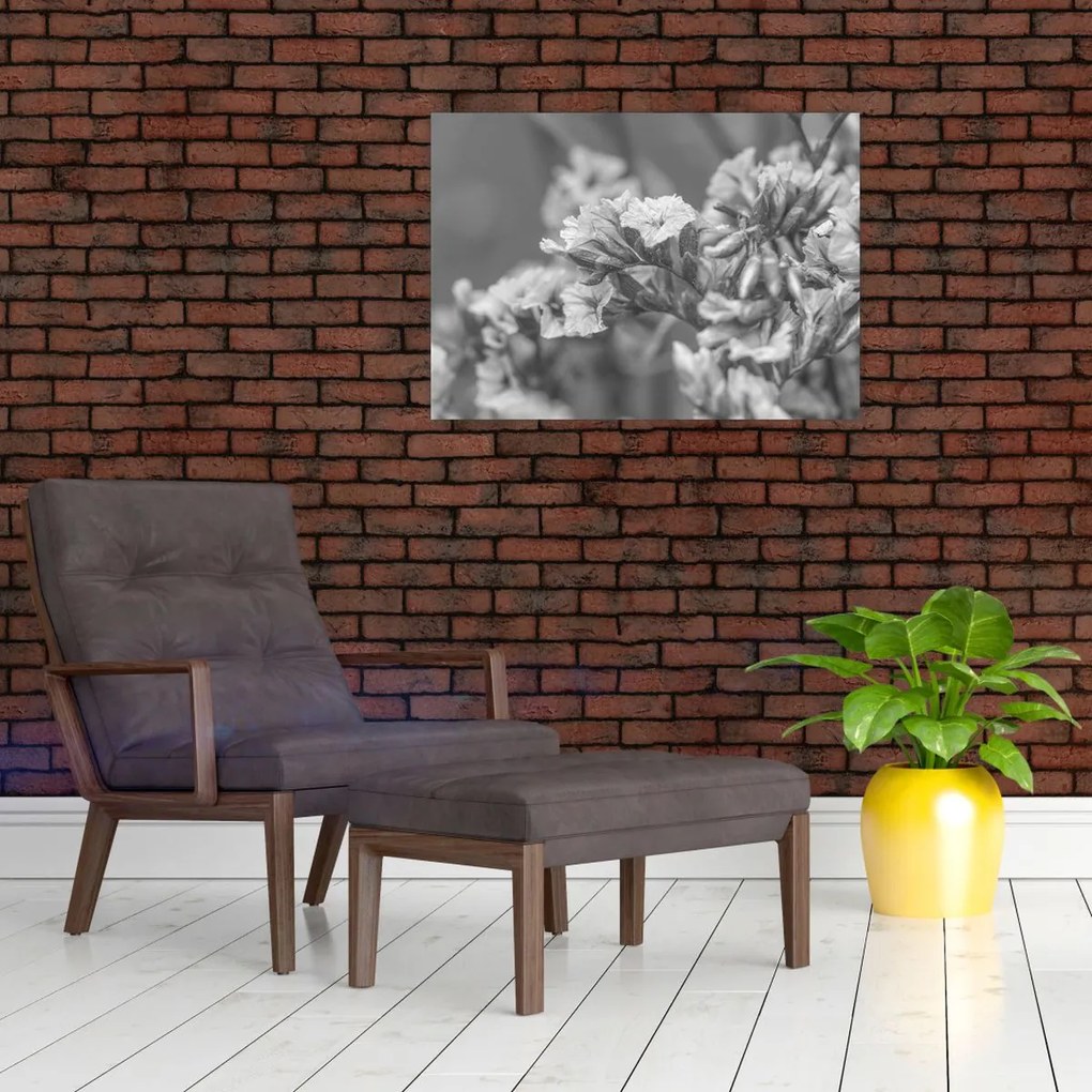 Obraz na szkle - Suszone kwiaty (70x50 cm)