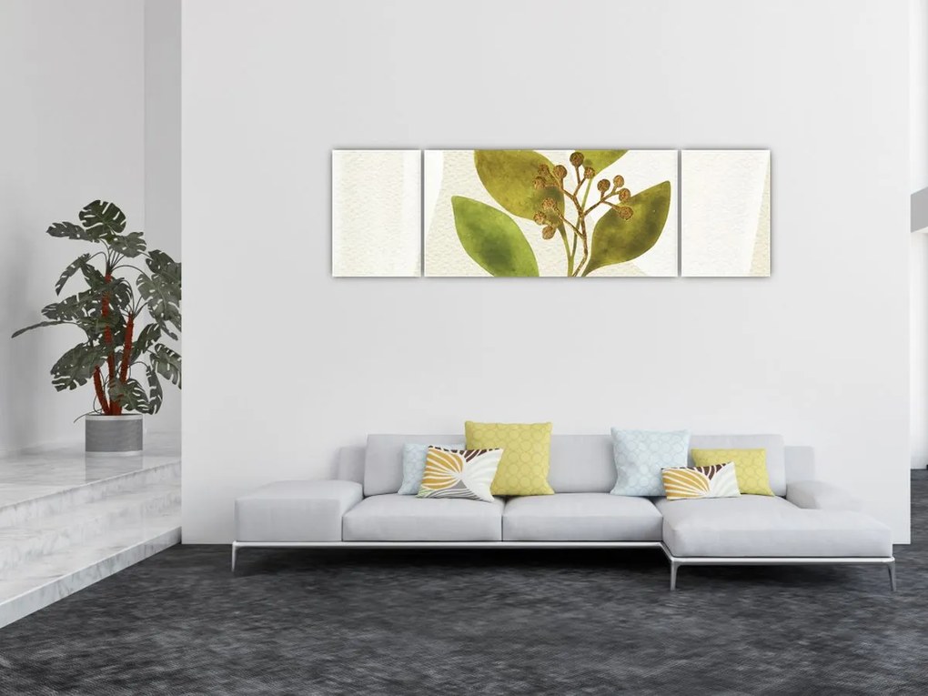Obraz - Gałąź akwareli N⁰1 (170x50 cm)