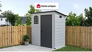 Wiata ogrodowa NERIO z żywicy w kolorze szarym antracytowym – 2,12 m²