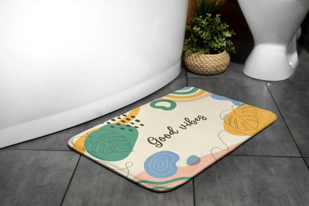 Dywanik antypoślizgowy do łazienki Dywanik antypoślizgowy do łazienki Abstrakcja Geometryczna