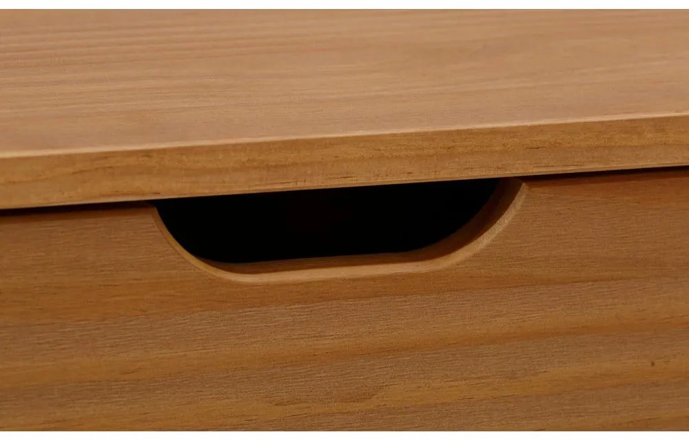 Niska komoda z litego drewna sosnowego w naturalnym kolorze 150x75 cm Post – Støraa
