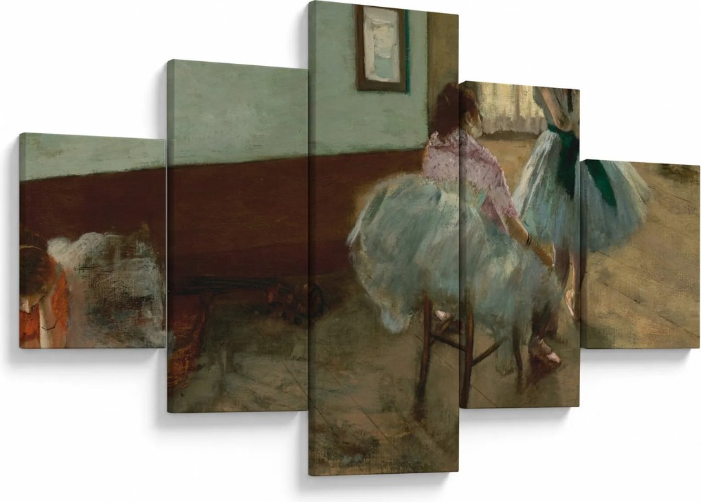 Obraz - Edgar Degas, The Dance Lesson, reprodukcje (125x70 cm)