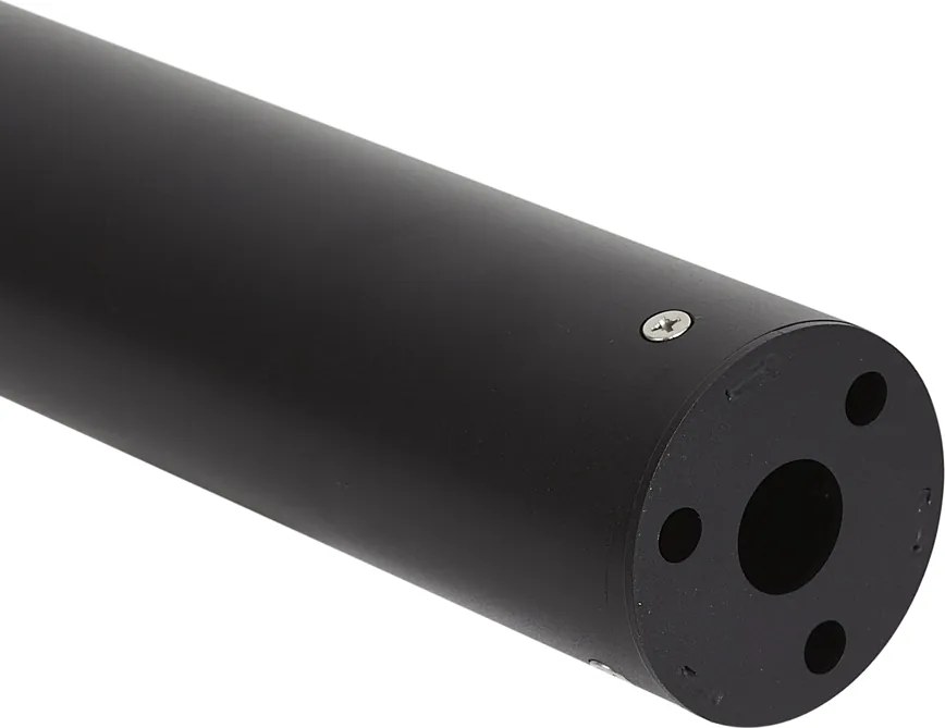 Nowoczesny słupek oświetleniowy ogrodowy czarny z żebrowanym szkłem, z LED, solarny IP65 - Ribble Mushroom