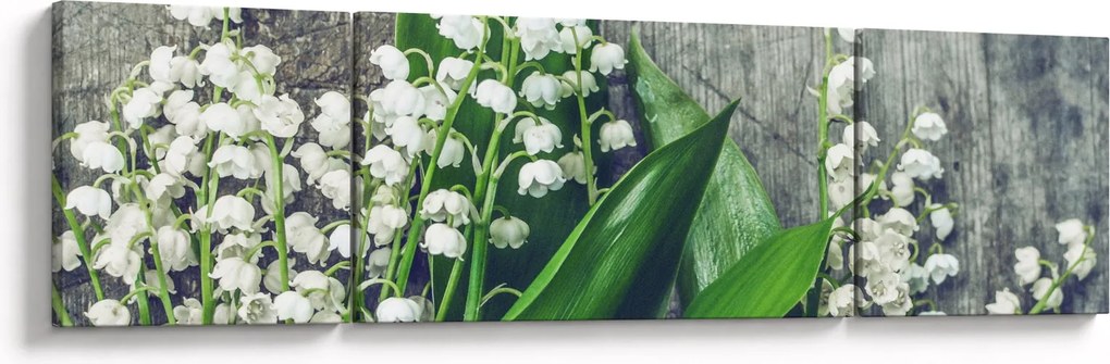 Obraz konwalii (170x50 cm)