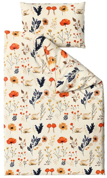 PrzytulneMieszkanie.pl PrzytulneMieszkanie.pl Pościel z mikropluszu PAPAVA kremowa Rozmiar pościeli: 70 x 90 cm | 140 x 220 cm