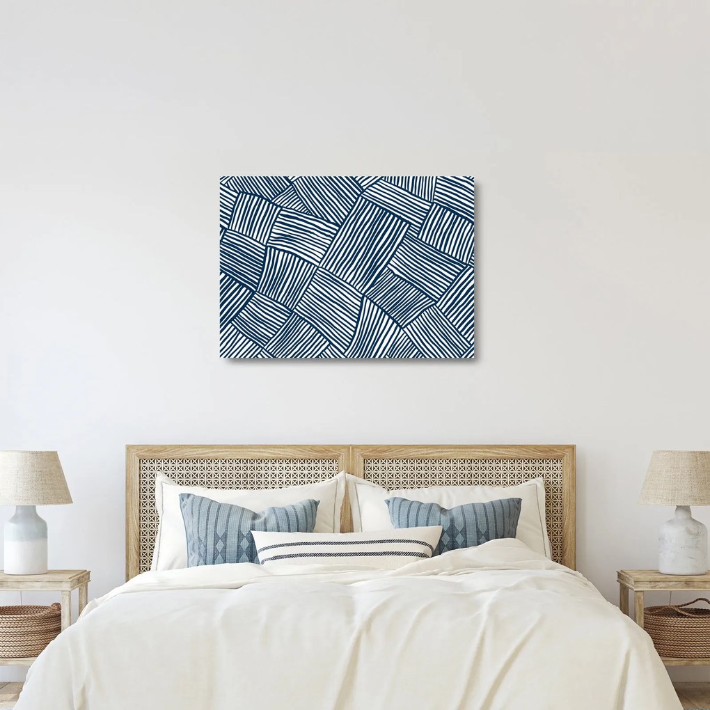 Obraz na szkle - linia 3D (70x50 cm)