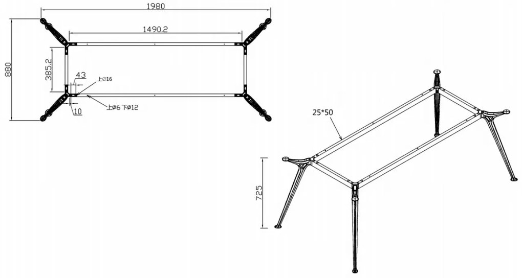 Stół PRIMO ALFA 2000 x 900 mm, czereśnia