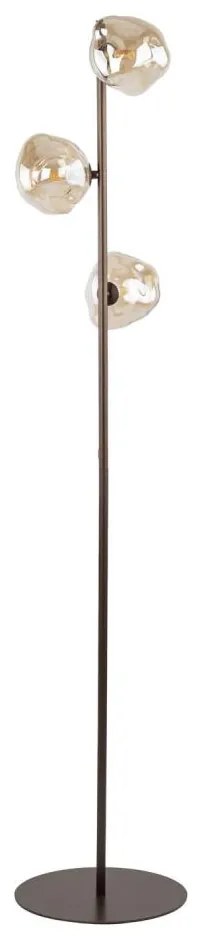Lampa stojąca LAVA 3xG9/8W/230V brązowa/dymna beżowa