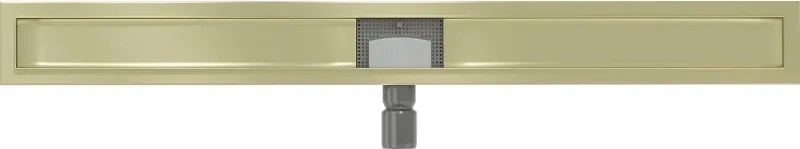 Mexen Flat korpus do odpływu liniowego 100 cm, złoty szczotkowany - 1A15100