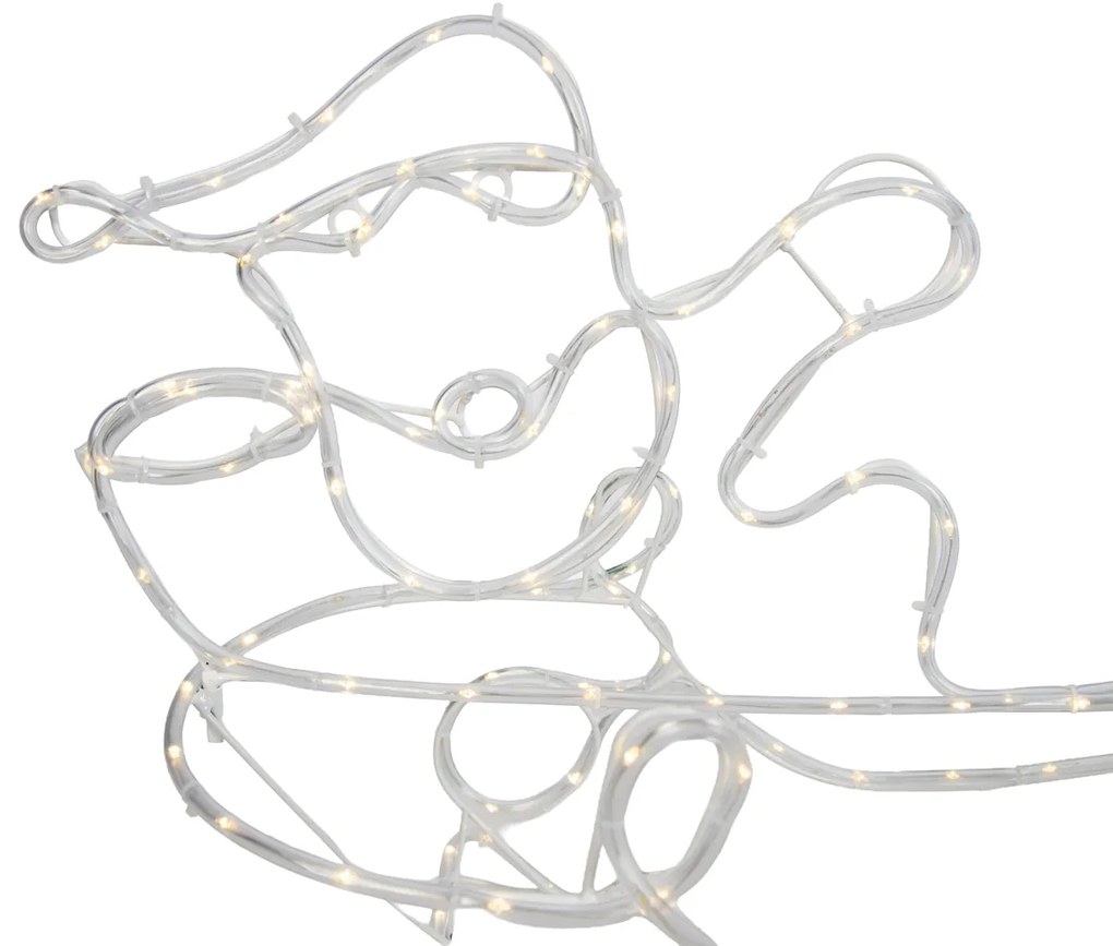 Zewnetrzna Świąteczna lampa podłogowa Renifer z saniami 176 cm z LED i timerem IP44 - Sori Oswietlenie zewnetrzne