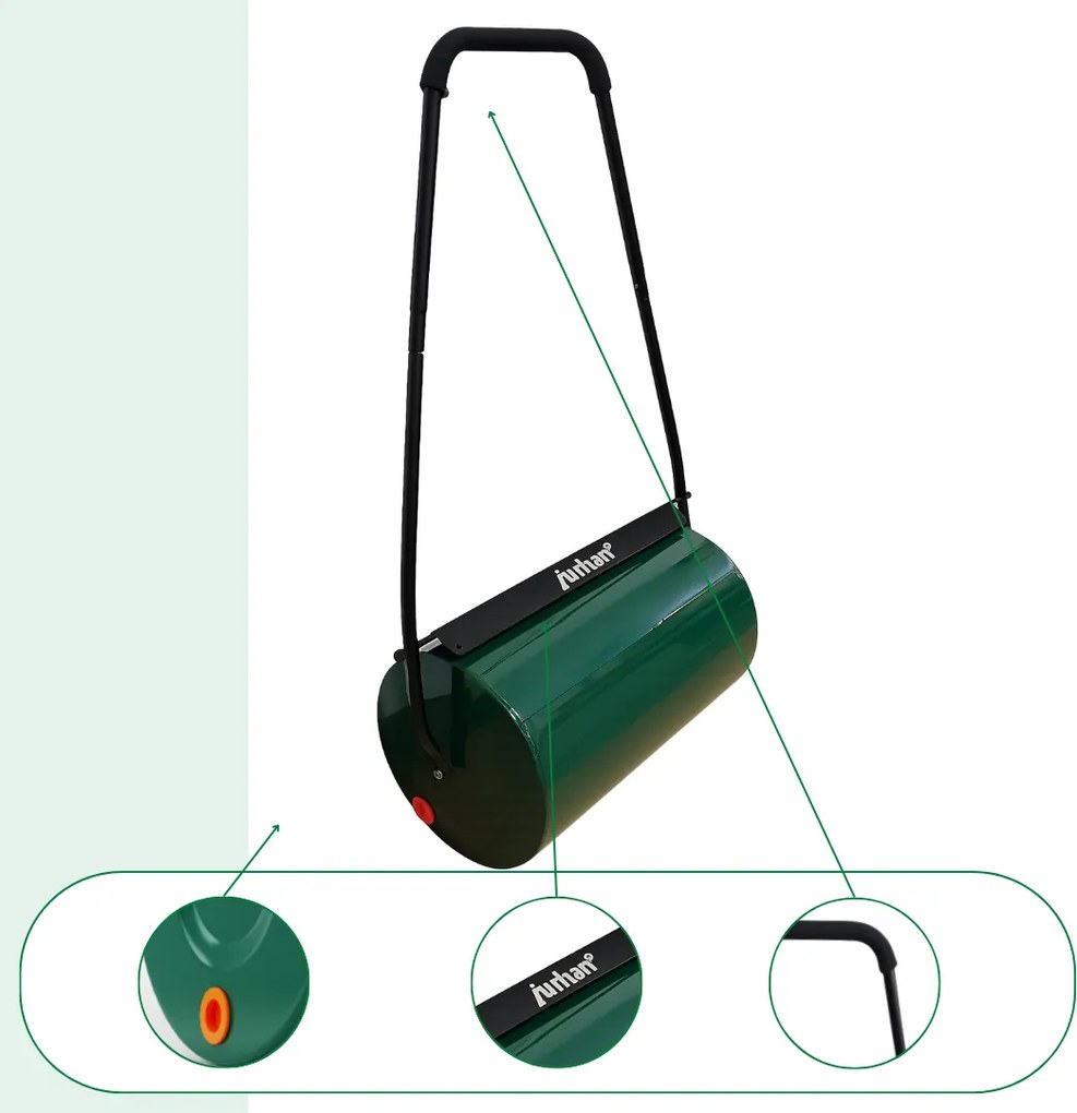 Wałek do trawnika FARMER, 57cm, zielona Jurhan