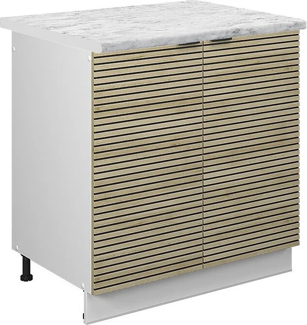 Szafka pod zlew panel dębowy 80x60x82 fame-line