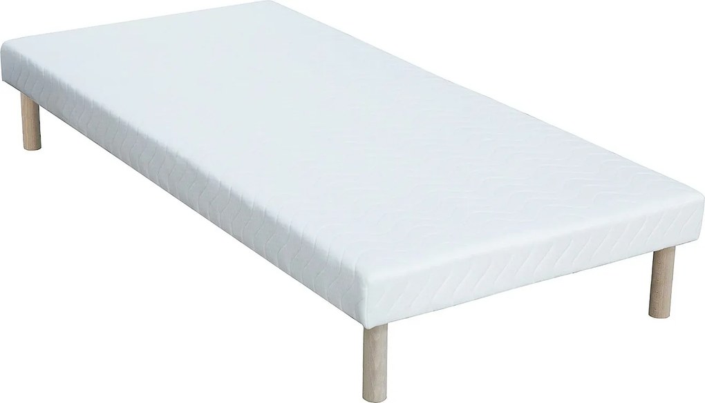 Zestaw stelaż i 7-strefowy materac z pianki 25 kg/m3 STELO KIDS o grubości 12 cm marki Ysmée – 90 × 200 cm