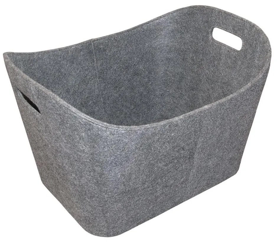 Kosz filcowy z uchwytami 35x55 cm szary
