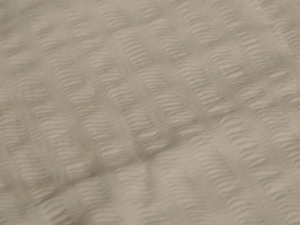 PrzytulneMieszkanie.pl PrzytulneMieszkanie.pl Bawełniana pościel z krepowym wykończeniem LUXERA szaro-brązowa hotelowa kieszeń II.gatunek Rozmiar pościeli: 70 x 90 cm | 140 x 200 cm