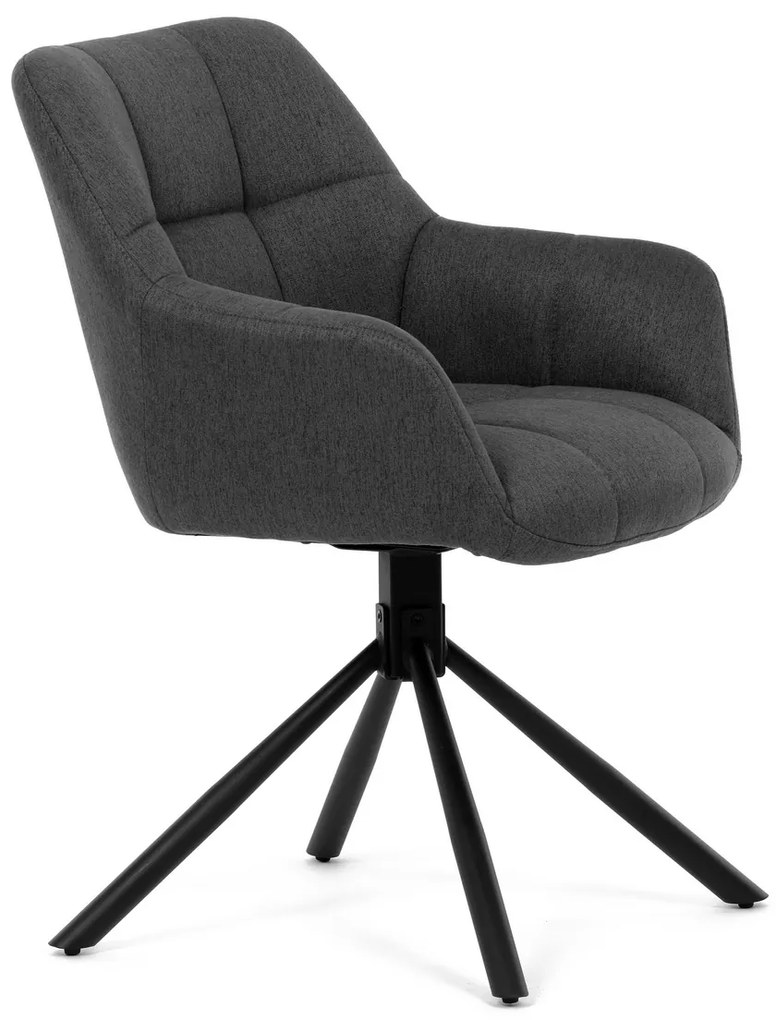 Zestaw krzeseł obiadowych z mechanizmem powrotnymHC-532 GREY2, 2 szt.