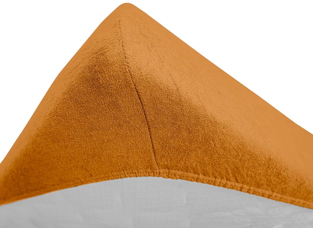 PrzytulneMieszkanie.pl Prześcieradło frotte do łóżeczka morelowe 70x140 cm