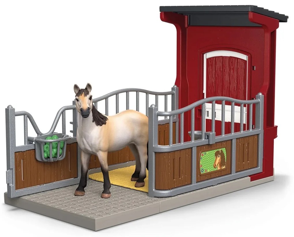 Schleich 42724 Boks dla pony z klaczą mustang