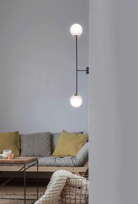 Dwustronny kinkiet szklane kule - 4X S850 S6-T18