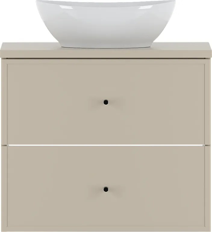 Kaszmirowy Zestaw do Łazienki 60cm Szafka z Blatem Umywalka Marco