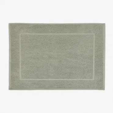 Dywanik Łazienkowy Prostokątny 55x80 Cm Z Bawełny Danel Zielony Lauerl - Sklum