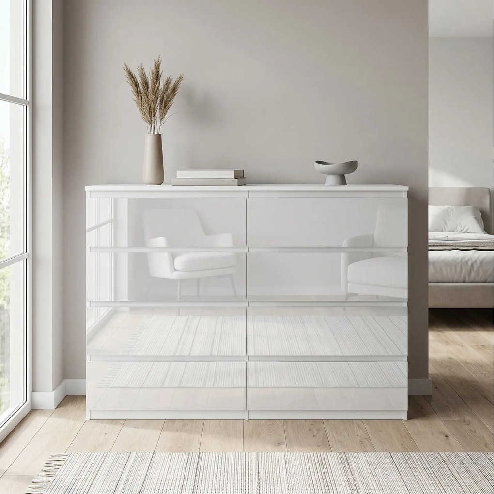 Komoda NUDO 120 cm do Salonu Sypialni Biały