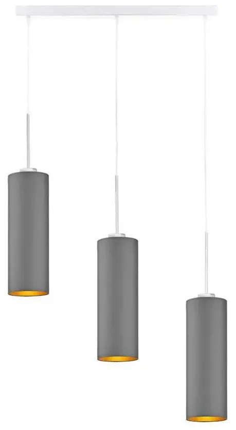 Lampa wisząca glamour na białym stelażu 5 kolorów P1-D20