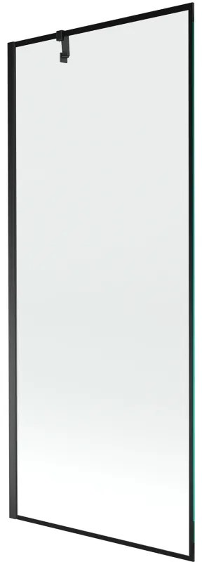 Mexen Next parawan nawannowy 1-skrzydłowy 80 x 150 cm, czarna ramka, czarny - 895-080-000-00-70-70