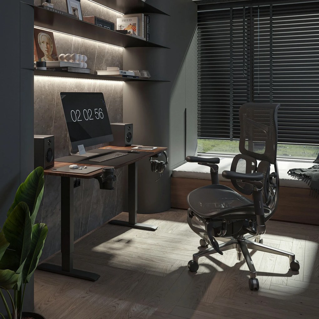 Fotel ergonomiczny czarny V-Kinetic