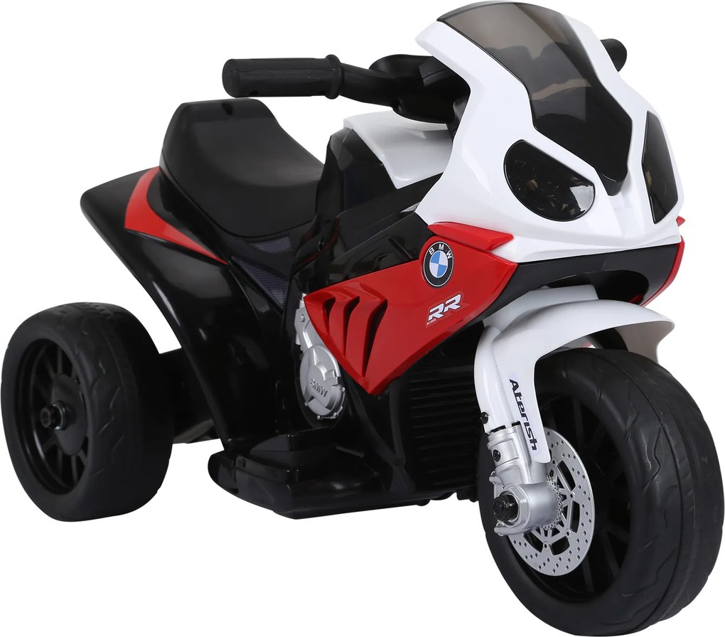 HOMCOM motorek elektryczny BMW 3 koła czerwony z akumulatorem dla maluchów 18-36 miesięcy zabawka | Aosom PL