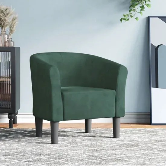 Ciemnozielony fotel welurowy do salonu  Z3-Z67