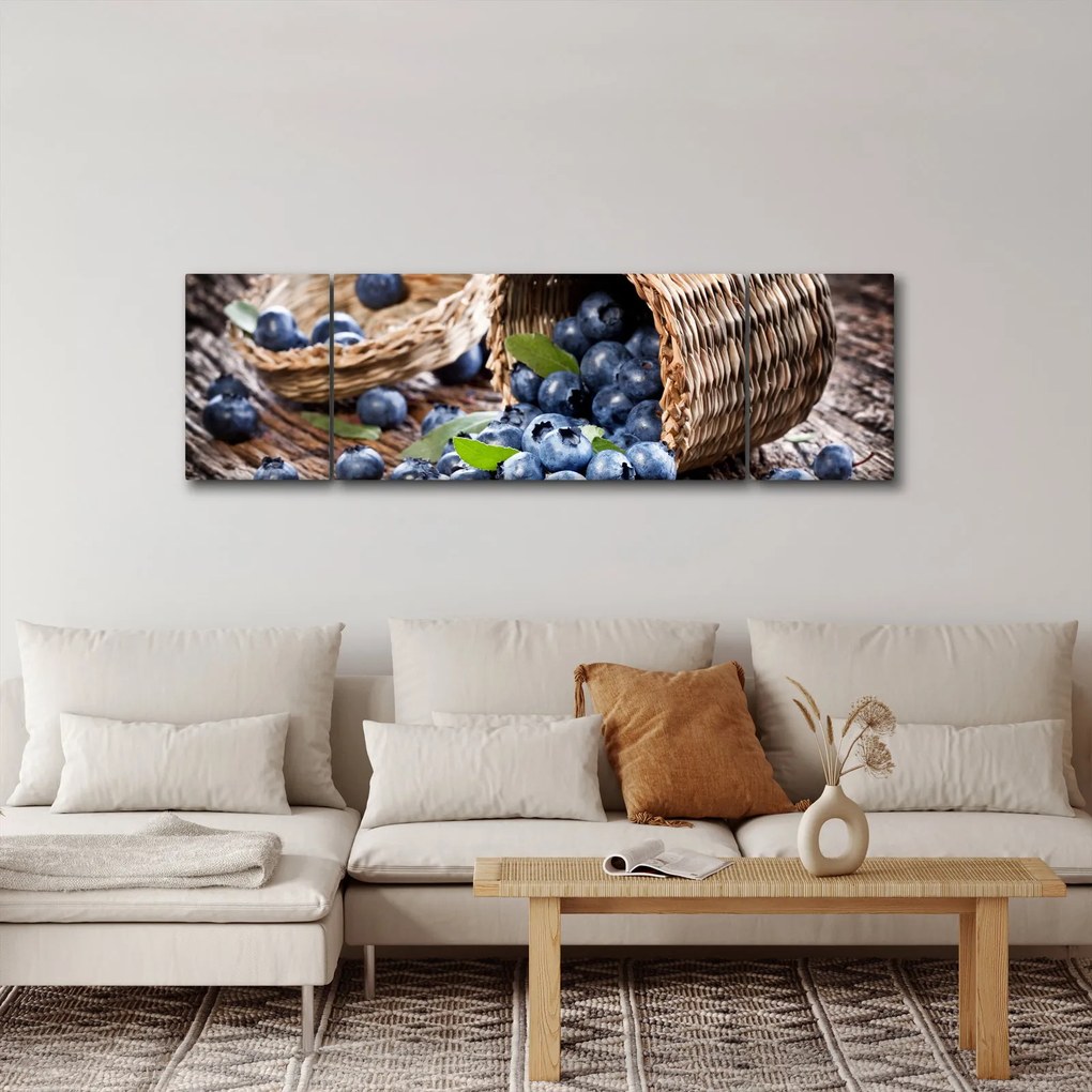 Obraz - Soczyste jagody (170x50 cm)