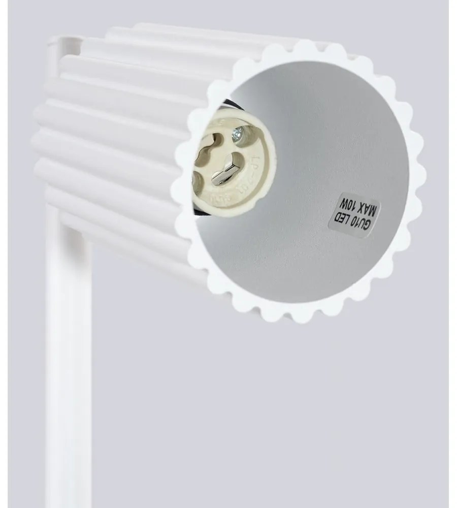 Biała lampa stołowa (wysokość 43 cm) Gleam – Sollux