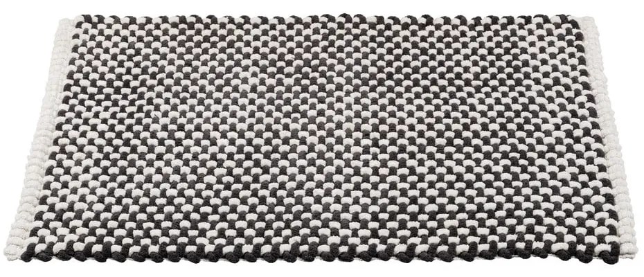 Czarno-biały tekstylny dywanik łazienkowy 50x80 cm Covelo – Wenko
