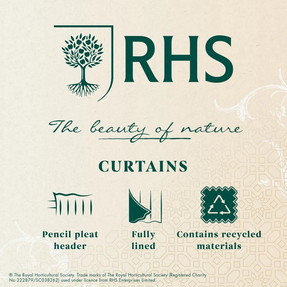 Niebieskie zasłony zestaw 2 szt. 168x229 cm Garden Walk – RHS