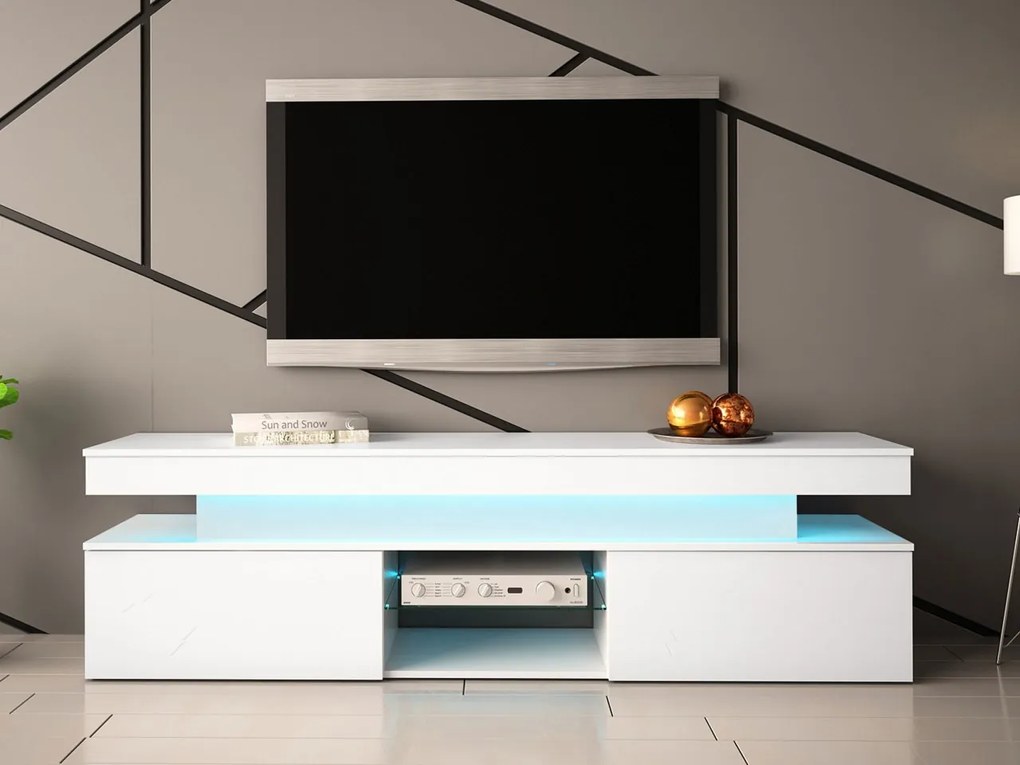 Szafka RTV Lestirola 2D 190 z oświetleniem LED