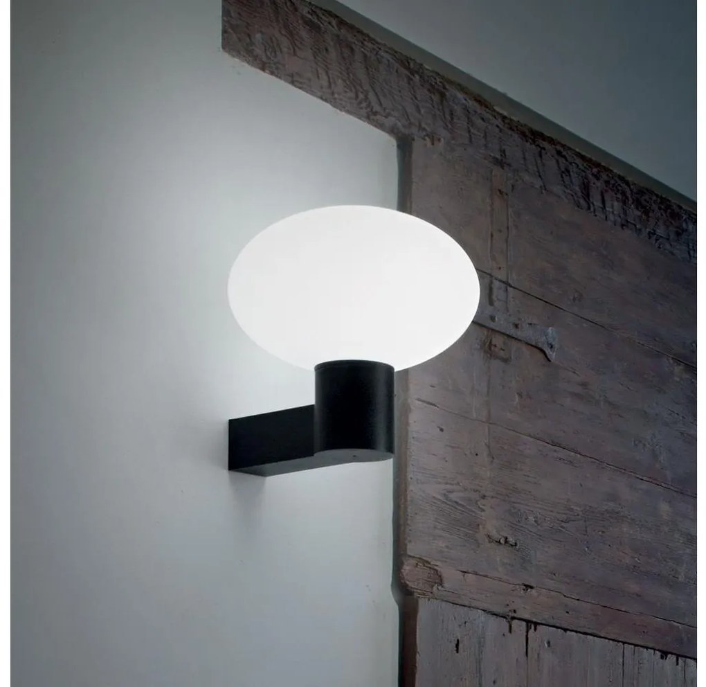 Ideal Lux - Lampa ścienna zewnętrzna CLIO 1xE27/42W/230V IP44 czarna