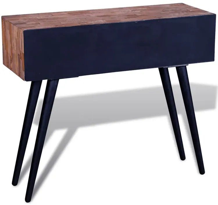 Drewniana konsola z trzema szufladami S0-K28