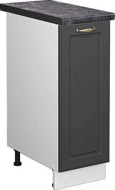 Szafka apteczna antracytowo-złoty 30x60x82 fame-line