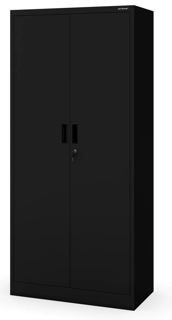 Szafa metalowa biurowa z 4 półkami czarna, 1750x800x400 mm: JAN Compact