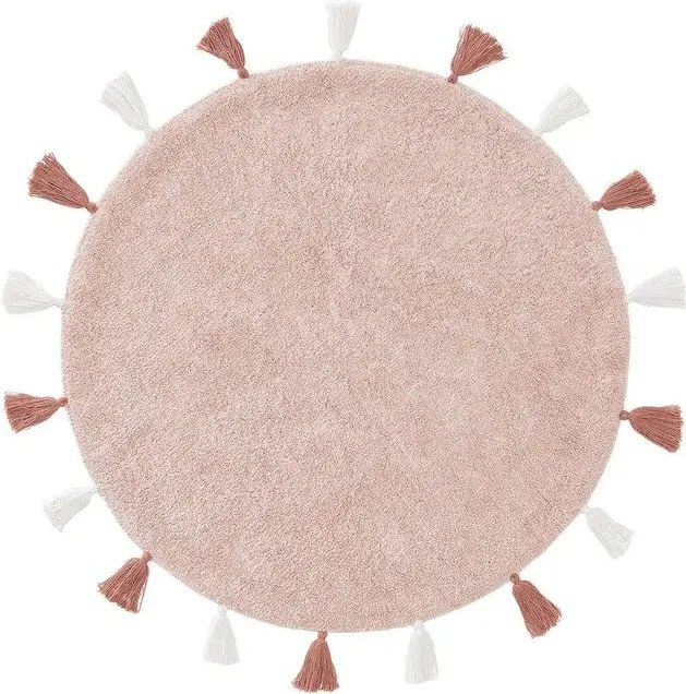 Okrągły dywan dla malucha z bawełny Malu
