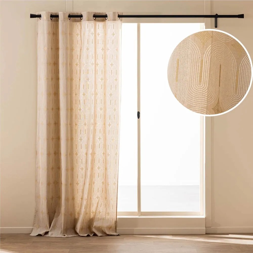 Beżowa zasłona 140x240 cm Ondine – douceur d'intérieur