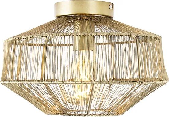 Nowoczesna lampa sufitowa mosiądz 30 cm - Bolti