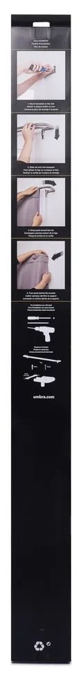 Stalowy podwójny regulowany karnisz 122 - 224 cm Twilight – Umbra