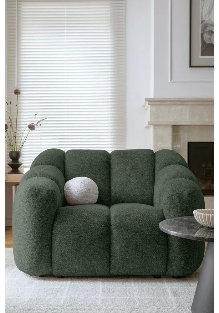 Ciemnozielony fotel Shell – Miuform