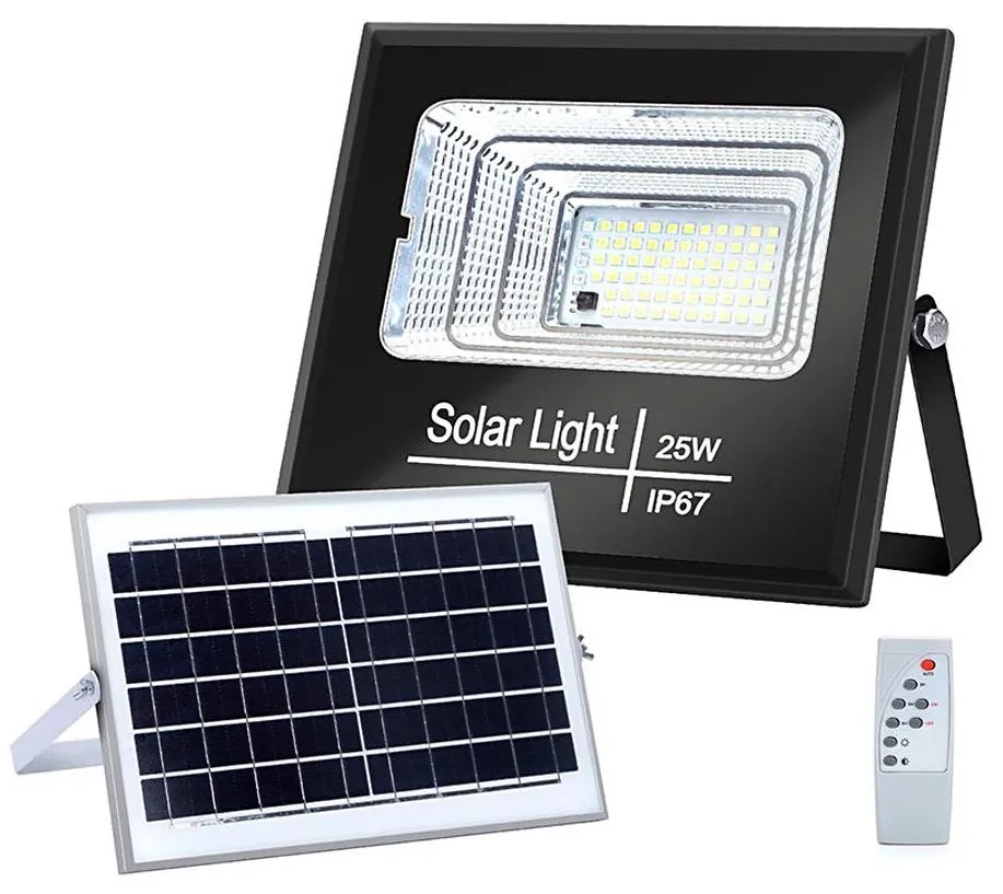 Aigostar - LED Ściemnialny naświetlacz solarny LED/25W/3,2V IP67 + pilot