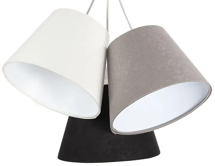 Trójkolorowa lampa wisząca z białym wnętrzem D9-H76