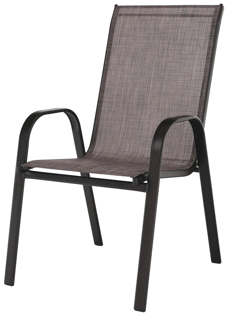 PROMOCJA Brązowe krzesło sztaplowane ALDERA II. jakość