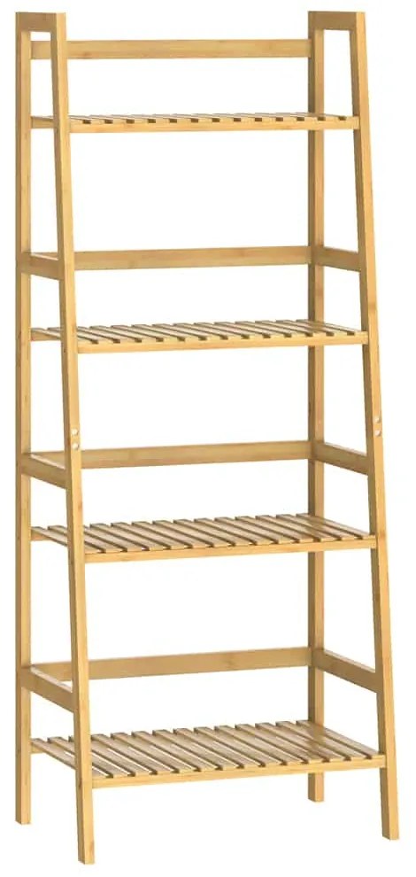 Regał bambusowy ZOJA, 4 półki, 48x32x123cm, brąz Casaria