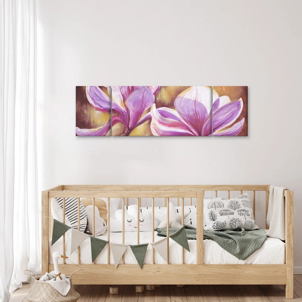 Obraz - Kwiaty magnolii (170x50 cm)